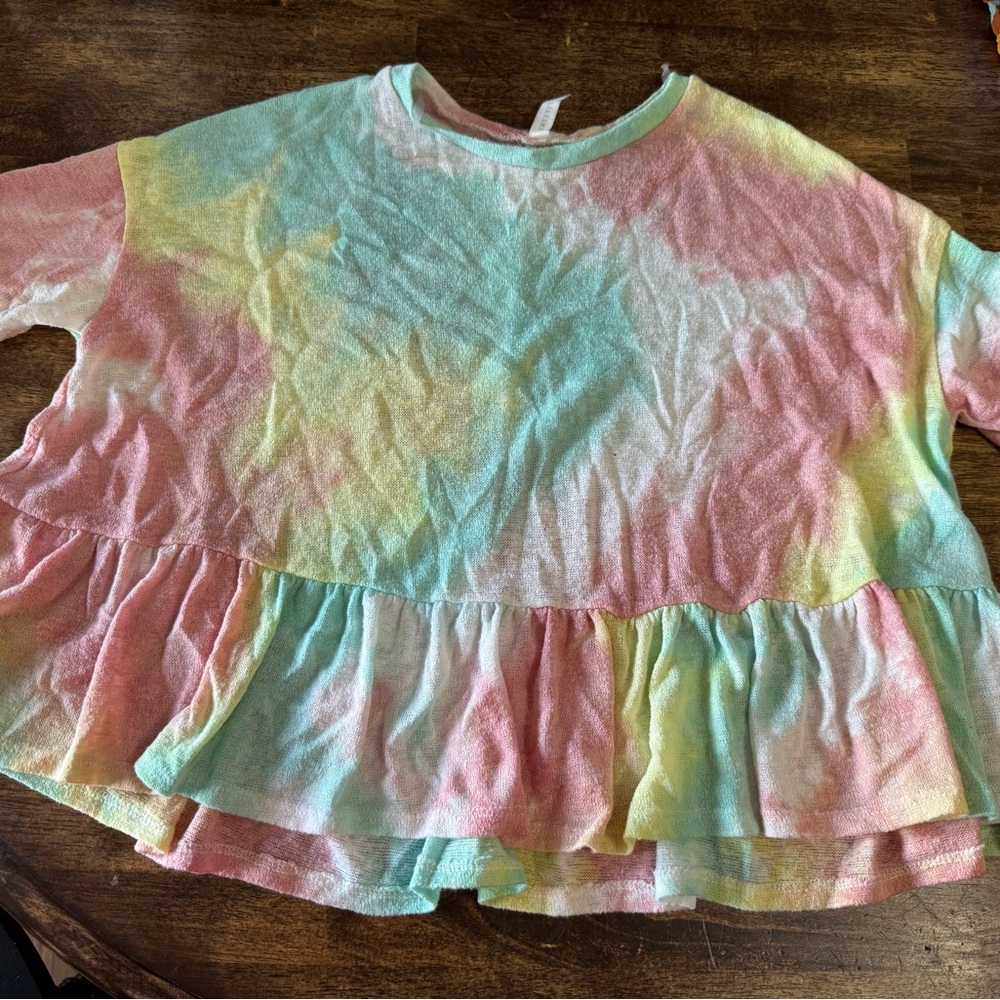 Pastel Tie-Dye Kids Top